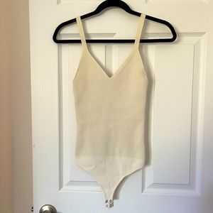 Abercrombie cream tank bodysuit